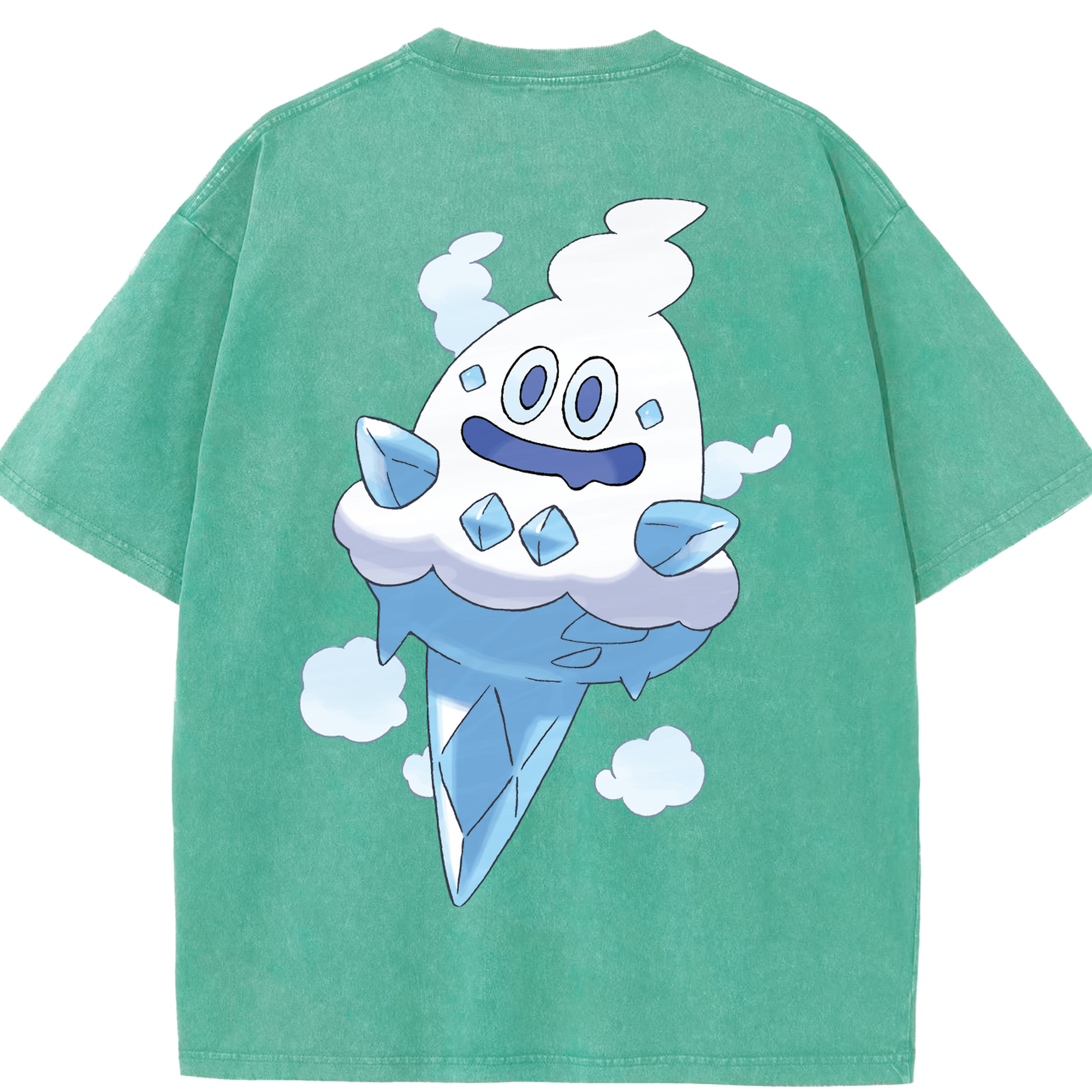 （画像用） ポケットモンスター Pokémon 綿100% ヴィンテージ風 半袖Tシャツ（背面プリント）
